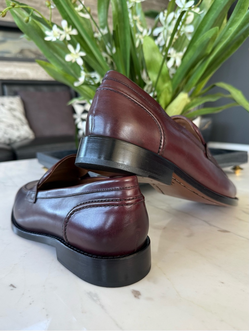 New Allen Edmonds Eli Leather Penny Loafers - Picture 13 of 16